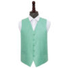 Mint Green Greek Key Wedding Waistcoat