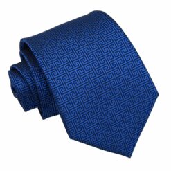 Royal Blue Greek Key Tie Royal Blue Greek Key Tie