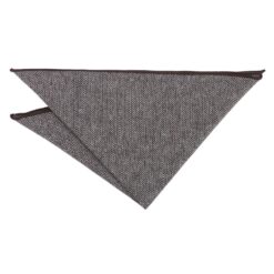 Brown Herringbone Pocket Square Brown Herringbone Pocket Square