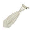 Ivory Solid Check Pre-Tied Wedding Cravat