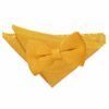 Tangerine Knitted Bow Tie and Pocket Square Set