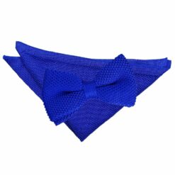 Tangerine Knitted Bow Tie and Pocket Square Set Tangerine Knitted Bow Tie and Pocket Square Set