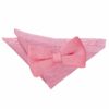 Tangerine Knitted Bow Tie and Pocket Square Set