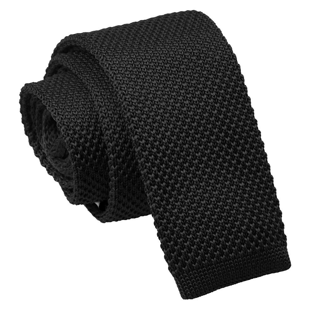 Men's Knitted Black Tie