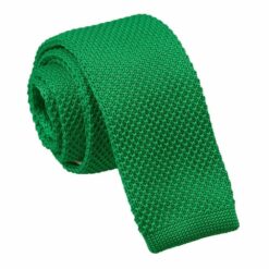 Forest Green Knitted Skinny Tie Forest Green Knitted Skinny Tie