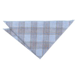 Dusty Blue Madras Check Pocket Square Dusty Blue Madras Check Pocket Square
