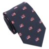 Navy Blue American Flag Tie