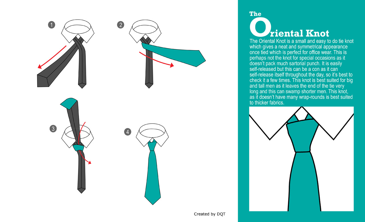 How to Tie a Simple (Small/Oriental) Tie Knot? An Illustrated Guide