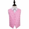 Baby Pink Paisley Wedding Waistcoat for Boys
