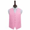 Baby Pink Paisley Wedding Waistcoat