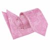 Baby Pink Paisley Tie and Pocket Square Set