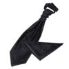 Black Paisley Wedding Cravat and Pocket Square Set