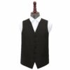 Black Paisley Wedding Waistcoat