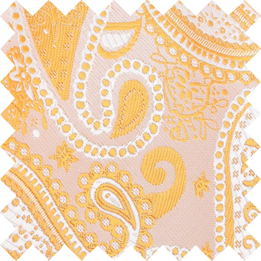 Apricot Paisley Bohemian Swatch