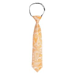 Apricot Paisley Bohemian Elasticated Tie for Boys