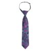 Blue and Orchid Paisley Bohemian Elasticated Tie for Boys