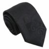 Black Paisley Bohemian Regular Tie for Boys