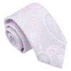 Silver and Pink Paisley Bohemian Regular Tie for Boys