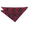 Black and Red Paisley Bohemian Pocket Square