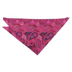 Hot Pink and Teal Paisley Bohemian Pocket Square Hot Pink and Teal Paisley Bohemian Pocket Square
