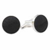 Black Paisley Bohemian Cufflinks