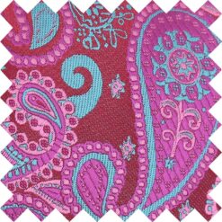 Pink and Turquoise Paisley Bohemian Swatch Pink and Turquoise Paisley Bohemian Swatch
