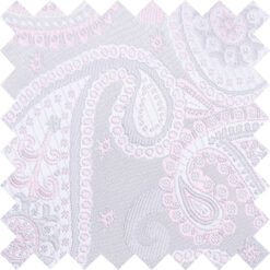 Silver and Pink Paisley Bohemian Swatch Silver and Pink Paisley Bohemian Swatch