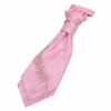 Baby Pink Paisley Pre-Tied Wedding Cravat for Boys