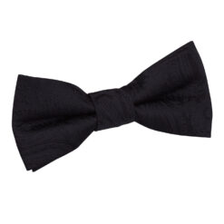 Black Paisley Pre-Tied Bow Tie for Boys