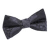 Charcoal Grey Paisley Pre-Tied Bow Tie for Boys