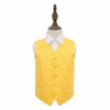 Gold Paisley Wedding Waistcoat for Boys