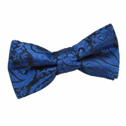 Royal Blue Paisley Pre-Tied Bow Tie for Boys Royal Blue Paisley Pre-Tied Bow Tie for Boys