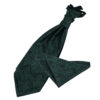 Emerald Green Paisley Wedding Cravat and Pocket Square Set