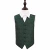 Emerald Green Paisley Wedding Waistcoat for Boys
