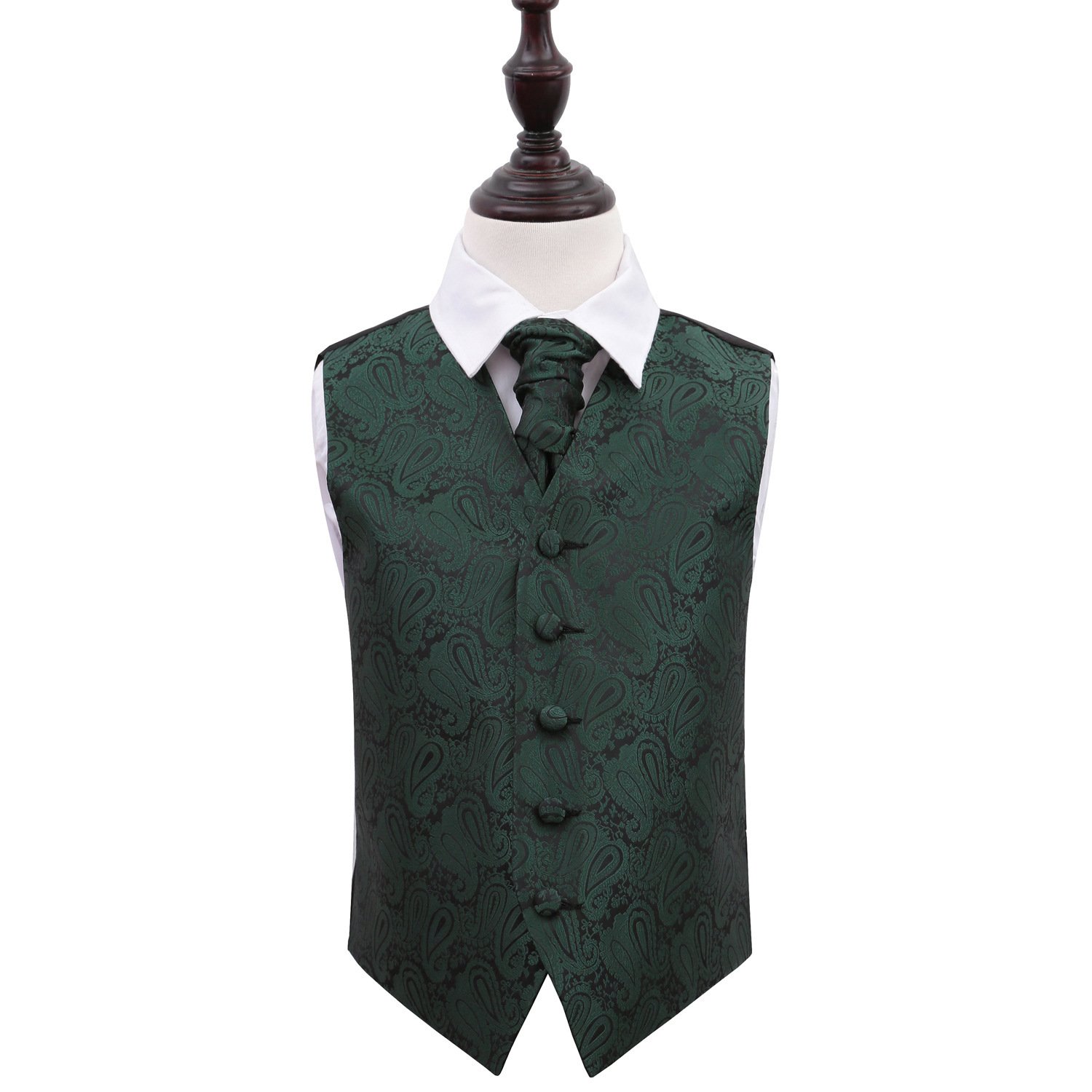 Men's Paisley Emerald Green Tie