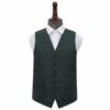 Emerald Green Paisley Wedding Waistcoat