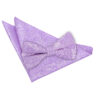 Lilac Paisley Bow Tie and Pocket Square Set