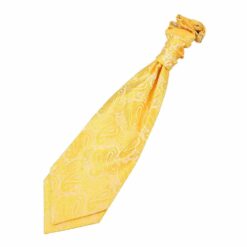 Gold Paisley Pre-Tied Wedding Cravat Gold Paisley Pre-Tied Wedding Cravat