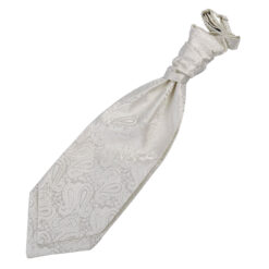 Ivory Paisley Pre-Tied Wedding Cravat Ivory Paisley Pre-Tied Wedding Cravat