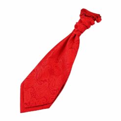 Red Paisley Pre-Tied Wedding Cravat Red Paisley Pre-Tied Wedding Cravat