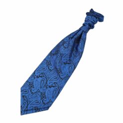 Royal Blue Paisley Pre-Tied Wedding Cravat Royal Blue Paisley Pre-Tied Wedding Cravat