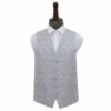 Silver Paisley Wedding Waistcoat