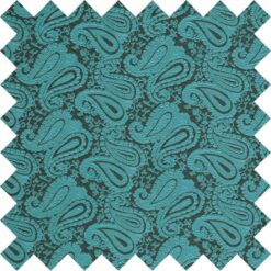 Teal Paisley Swatch Teal Paisley Swatch
