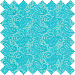 Turquoise Paisley Swatch Turquoise Paisley Swatch