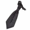 Black Floral Pre-Tied Wedding Cravat for Boys