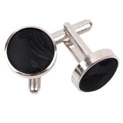 Black Floral Cufflinks Black Floral Cufflinks