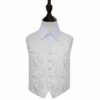 Ivory Floral Wedding Waistcoat for Boys