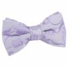 Lilac Floral Pre-Tied Bow Tie for Boys