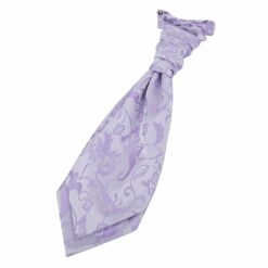 Lilac Floral Pre-Tied Wedding Cravat for Boys Lilac Floral Pre-Tied Wedding Cravat for Boys