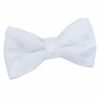 White Floral Pre-Tied Bow Tie for Boys